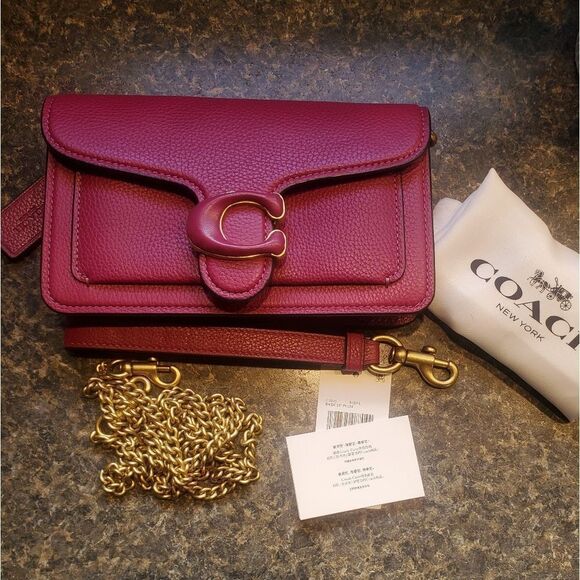 RETAIL Coach Tabby Crossbody in Plum with Brass Hardware - Picture 9 of 12